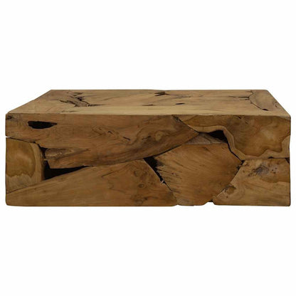 280067 - VIDAXL Tavolinë kafeje 90x50x30 cm Ngjyrë Tiku e Vërtetë Kafe