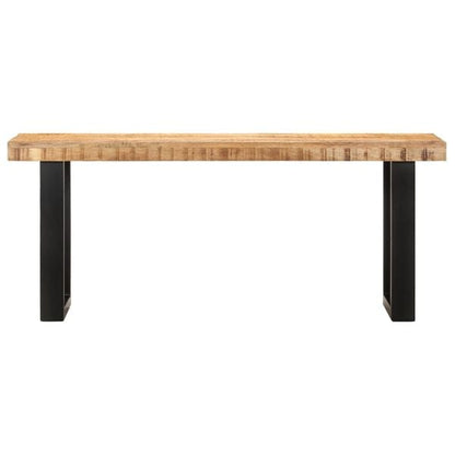 334067 - VIDA XL Stol 110 cm Dru i fortë mango dhe çelik i ashpër