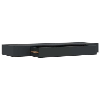 333074 - VIDA XL Raft Muri Lundrues me Sirtar, Ngjyrë e Zezë 80x25x8 cm