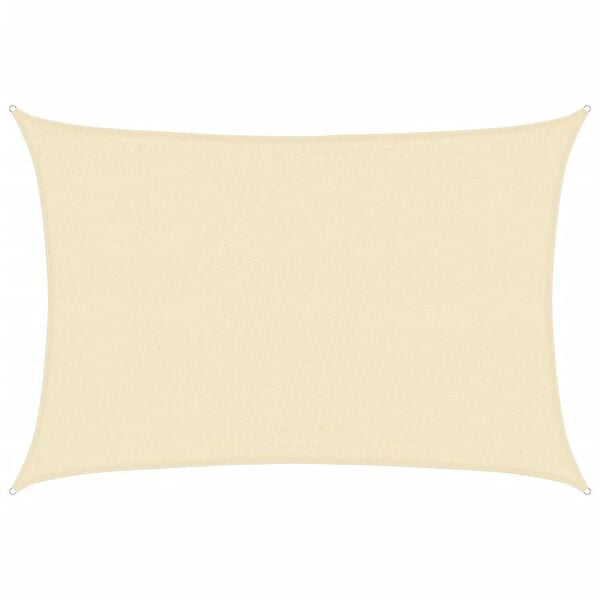181947 - VIDAXL Velë Mbrojtjeje nga Dielli HDPE, 160 g/m², Ngjyrë Krem, Madhësi 3.5x5 m