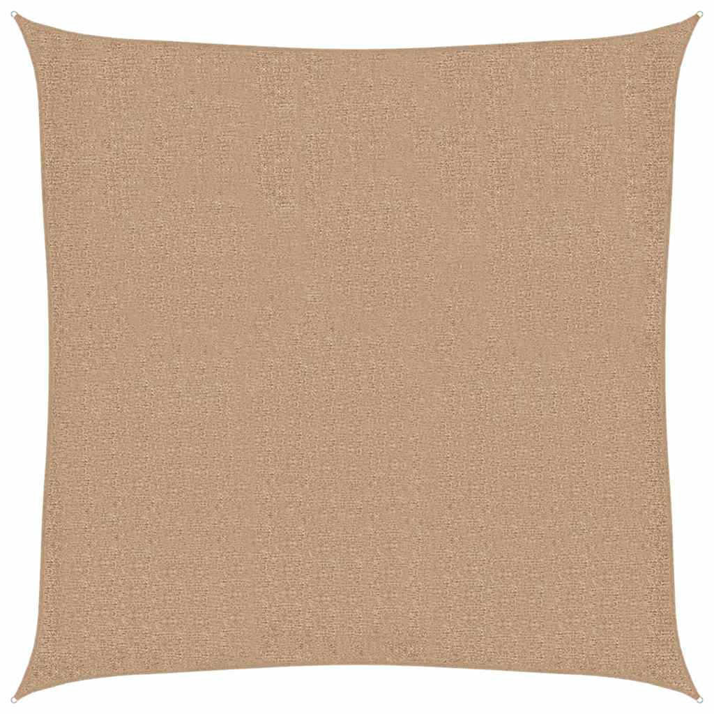 333263 - VIDAXL Tendë dielli me vela 160 g/m2 Ngjyrë kafe 4,5x4,5 m HDPE