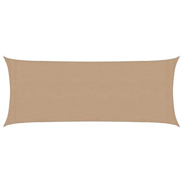 333264 - VIDAXL Tendë dielli me vela 160 g/m2 Ngjyrë kafe 2x5 m HDPE