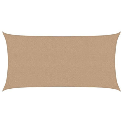 333265 - VIDAXL Tendë dielli me vela 160 g/m2 Ngjyrë kafe 2,5x5 m HDPE