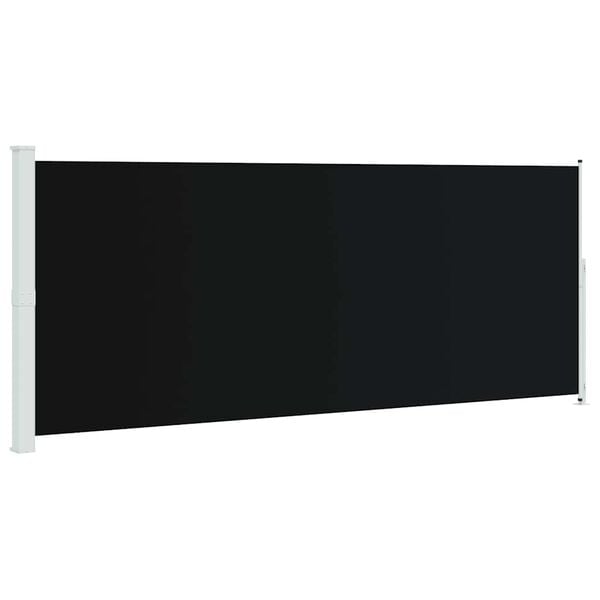 333439 - VIDAXL Tendë anësore e tërheqshme për verandë 200x500 cm e zezë