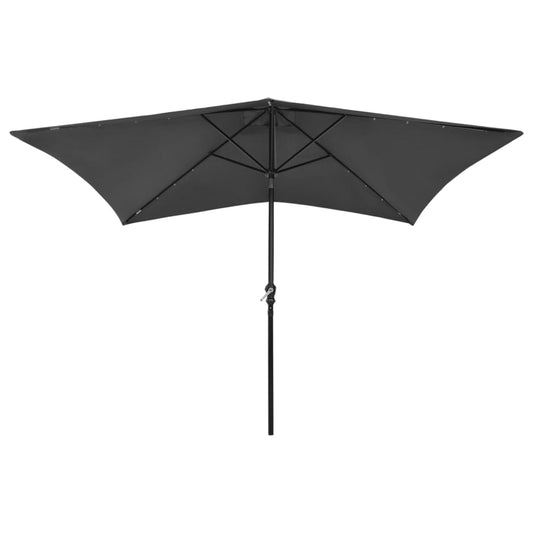 141471 - vidaXL Çadër kopshti, 2×3 m, ngjyrë anthracite (me shtyllë çeliku)