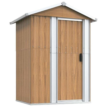 291092 - VIDAXL Kasolle Kopshti Kafe 126x97,5x177 cm Çelik i Galvanizuar