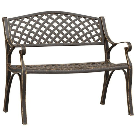 334104 - VIDAXL Stol Kopshti 102 cm Aluminum i Derdhur Bronz