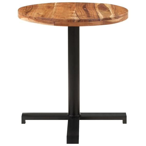 244475 - VIDAXL Tavolinë Bistro e Rrumbullakët Ø70x75 cm Dru Akacie i Fortë