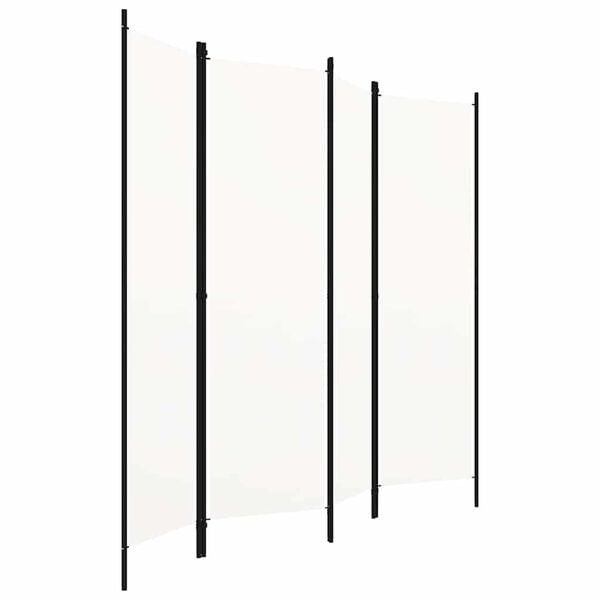 291130 - VIDA XL Ndarës Dhome me 4 Panele, i Bardhë 200x180 cm