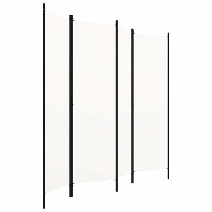 291130 - VIDA XL Ndarës Dhome me 4 Panele, i Bardhë 200x180 cm
