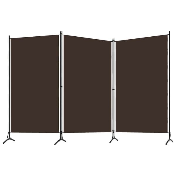 291132 - VIDA XL Ndarës Dhome me 3 Panele, Ngjyrë Kafe 260x180 cm