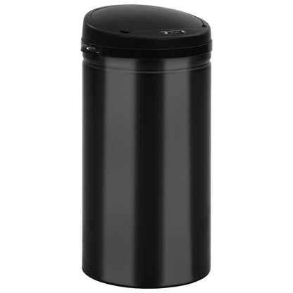 265145 - VIDA XL Kosh Plehrash Automatik me Sensor 50 L Çelik Karboni i Zi