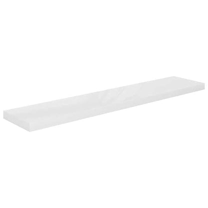 334120 - VIDAXL Raft Muri Lundrues, i Bardhë, MDF, 120x23,5x3,8 cm