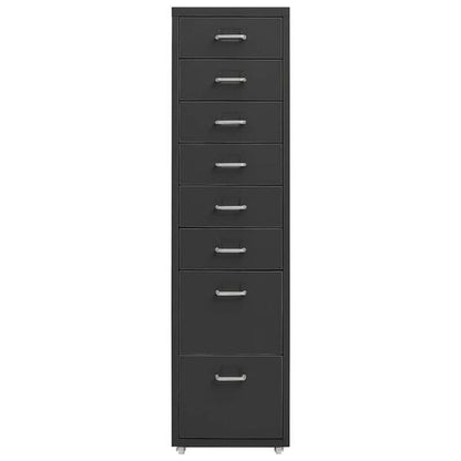 291143 - VIDA XL Dollap i lëvizshëm për arkiva Antracit 28x41x109 cm Metal