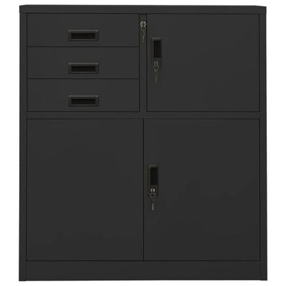 244493 - VIDAXL Dollap Zyre Antracit 90x40x102 cm, Çelik