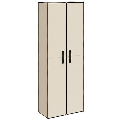 291144 - VIDA XL Dollap Këpucësh Ngjyrë Kremi 60x30x166 cm Pëlhurë