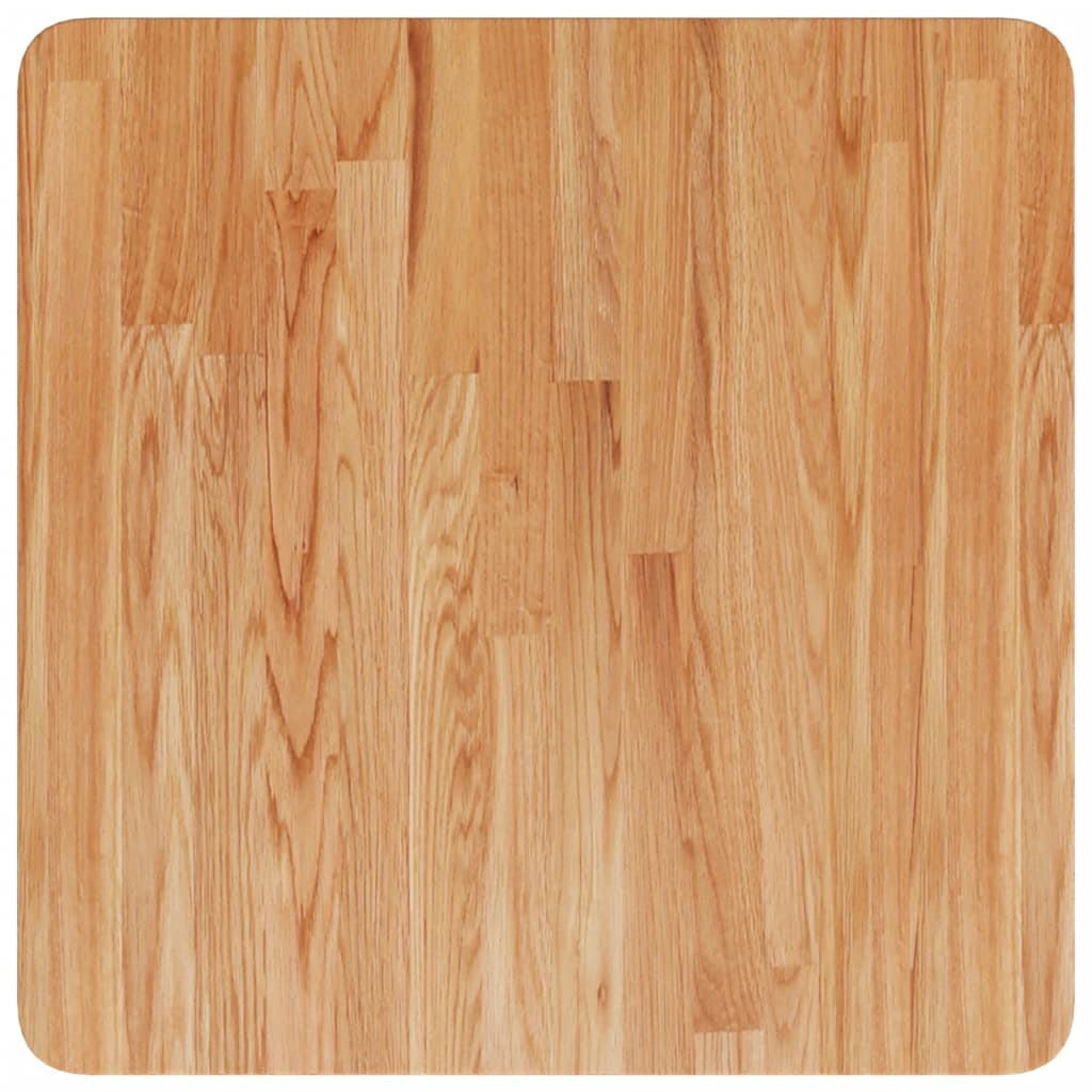 270048 - vidaXL Pllakë Tavoline Katror 50x50x1.5 cm – Dushk i Trajtuar Ngjyrë Kafe e Çelët