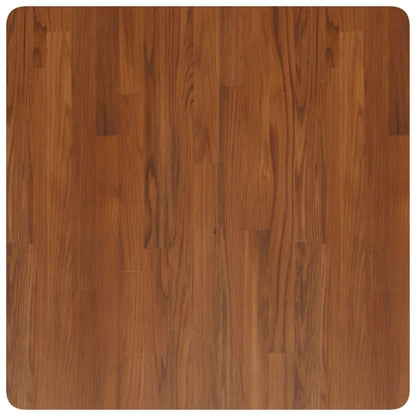 280163 - VIDA XL Sipërfaqe Tavoline Katrore, Ngjyrë Kafe e Errët 70x70x2,5cm, Dru Lisi i Trajtuar