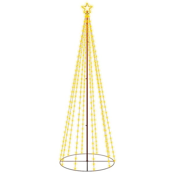 244502 - VIDAXL Pemë Koni e Krishtlindjeve e Bardhë e Ngrohtë 310 LED 100x300 cm