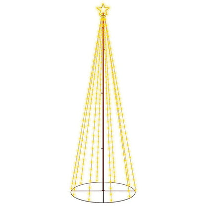 244502 - VIDAXL Pemë Koni e Krishtlindjeve e Bardhë e Ngrohtë 310 LED 100x300 cm