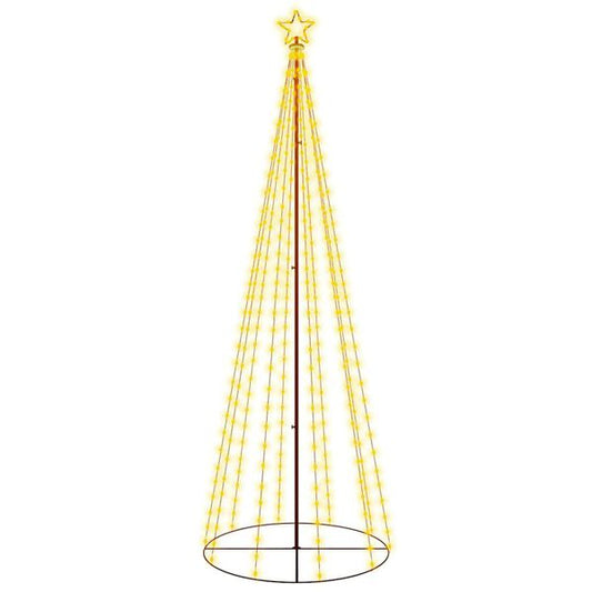 244502 - VIDAXL Pemë Koni e Krishtlindjeve e Bardhë e Ngrohtë 310 LED 100x300 cm