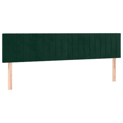 244509 - VIDAXL Koka e shtratit Jeshile e Errët 160x5x78/88 cm Kadife