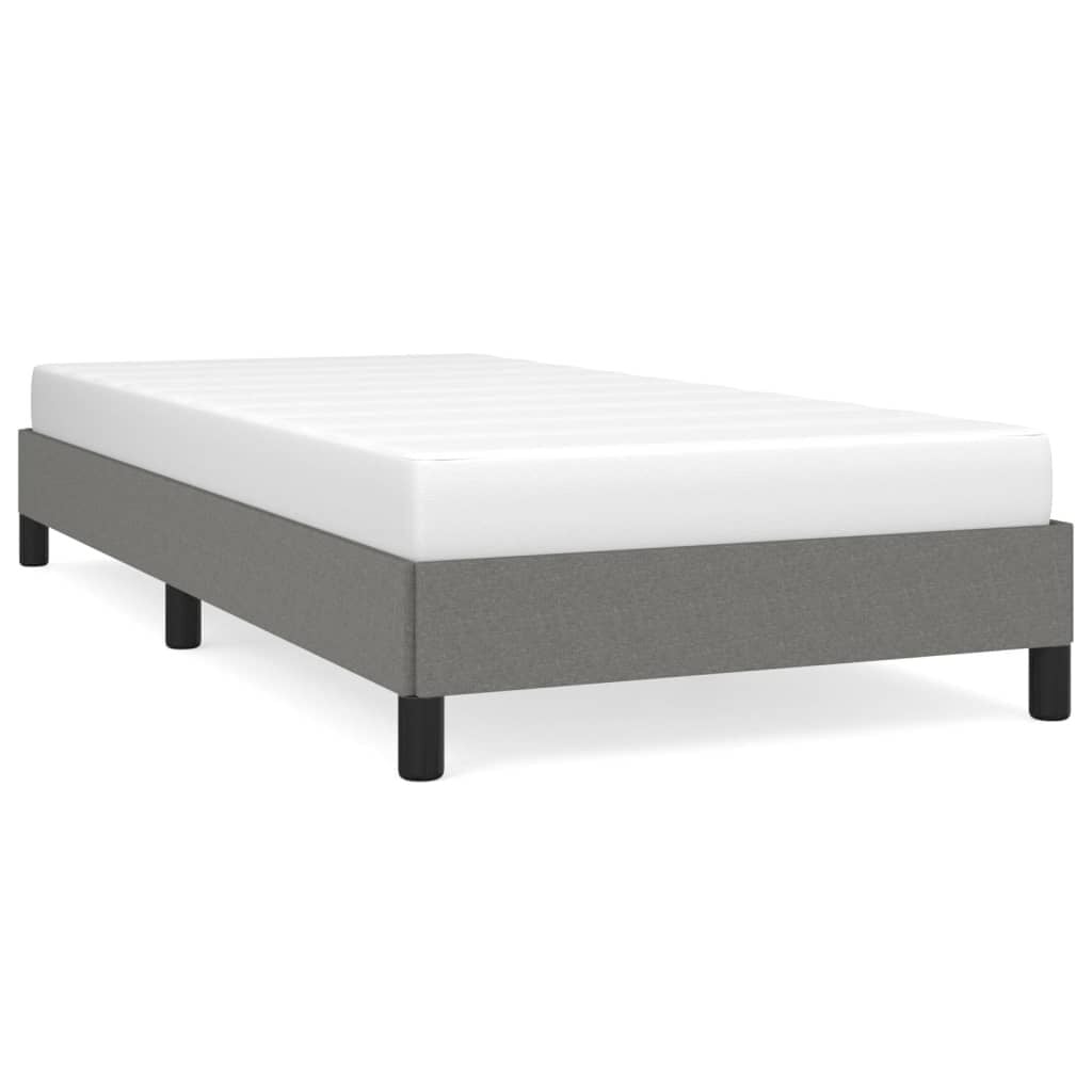280175 - VIDAXL Kornizë shtrati pa dyshek, ngjyrë gri e errët 80x200 cm, material