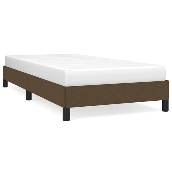 333154 - VIDAXL Kornizë shtrati pa dyshek, ngjyrë kafe e errët 80x200 cm, material