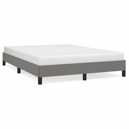 280177 - VIDAXL Kornizë shtrati pa dyshek, ngjyrë gri e errët 140x190 cm, material