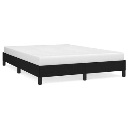 291160 - VIDAXL Kornizë shtrati pa dyshek, e zezë 140x190 cm, material