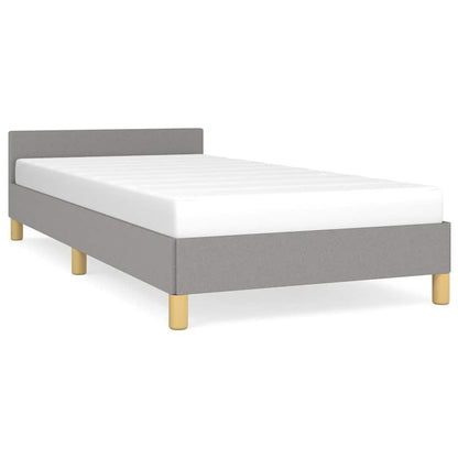 280181 - VIDAXL Kornizë Shtrati pa Dyshek, Ngjyrë Gri e Çelët 90x200 cm, Material