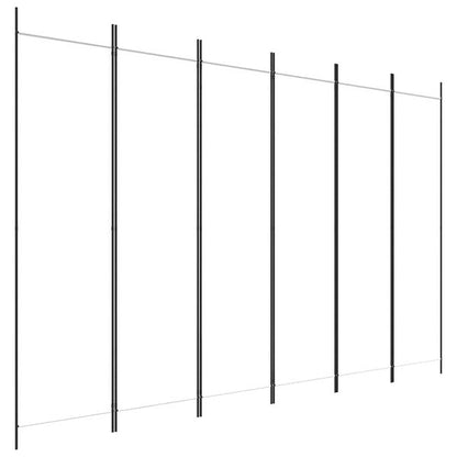 244526 - VIDA XL Ndarës Dhome me 6 Panele, i Bardhë 300x200 cm, Material