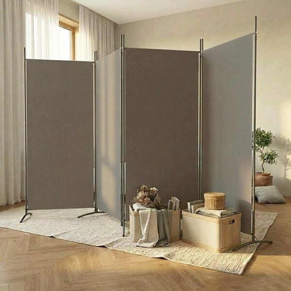 334137 - VIDAXL Ndarëse Dhome me 4 Panele, Ngjyrë Antraciti 346x180 cm, Pëlhurë