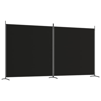 265571 - vidaXL Ndarëse Dhome me 2 Panele 348×180 cm – E Zezë