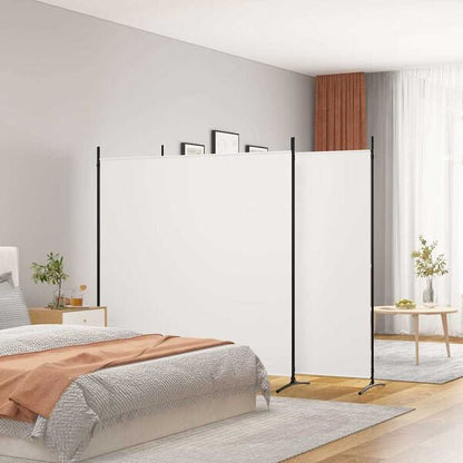 291181 - VIDAXL Ndarës Dhome me 3 Panele, i Bardhë, 525x180 cm, Material