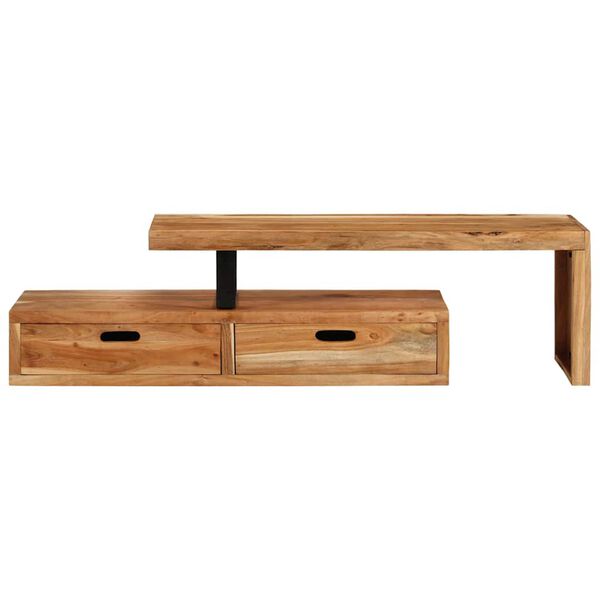 244537 - VIDAXL Stand TV (118-200)x30x40 cm Dru i fortë Akacie