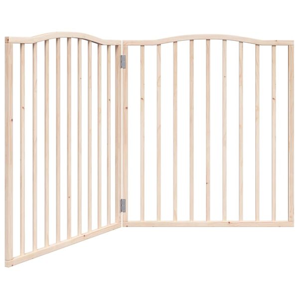 291187 - VIDAXL Portë Qeni e Palosshme me 2 Panele, 160 cm, Dru Plepi