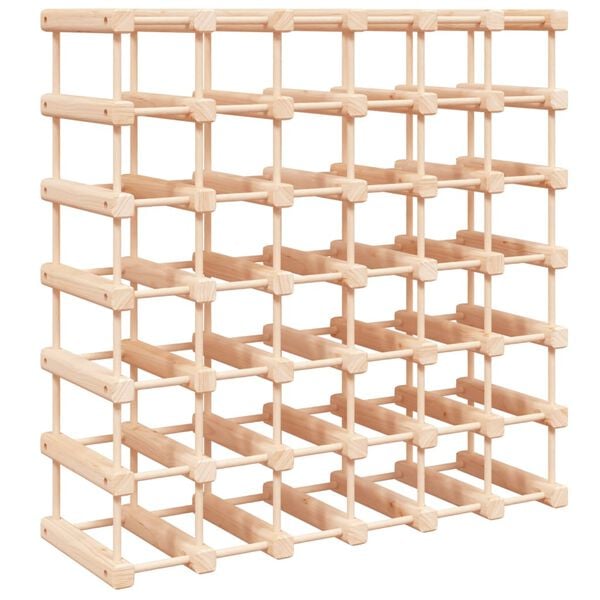 333312 - VIDAXL Raft verërash për 42 Shishe 68,5x23x68,5 cm Dru Pishe i Fortë