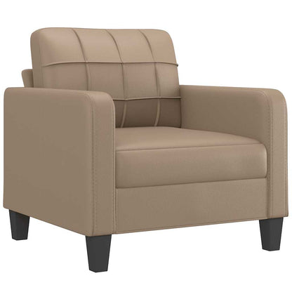 270041 - vidaXL Karrige Divani (Sofa Chair) 60 cm – Lëkurë Sintetike Cappuccino