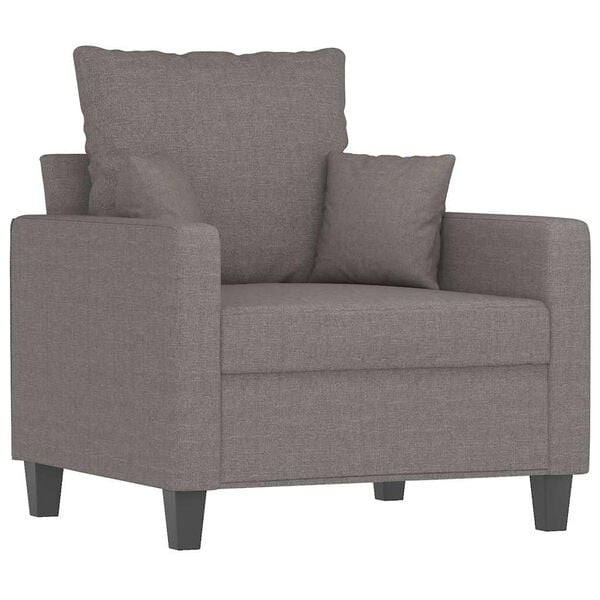 333302 - VIDAXL Divan Kolltuk Taupe 60 cm Pëlhurë