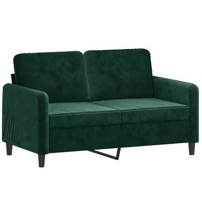 334256 - vidaXL Divan Dyvendësh prej Kadifeje 120 cm Ngjyrë Jeshile e Errët