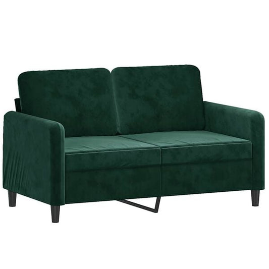 334256 - vidaXL Divan Dyvendësh prej Kadifeje 120 cm Ngjyrë Jeshile e Errët