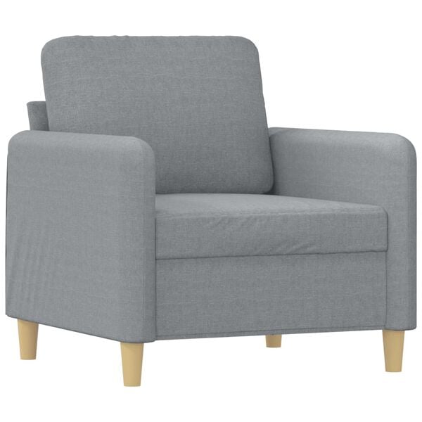 291203 - VIDA XL Kolltuk Divani Gri i Çelët 60 cm Pëlhurë