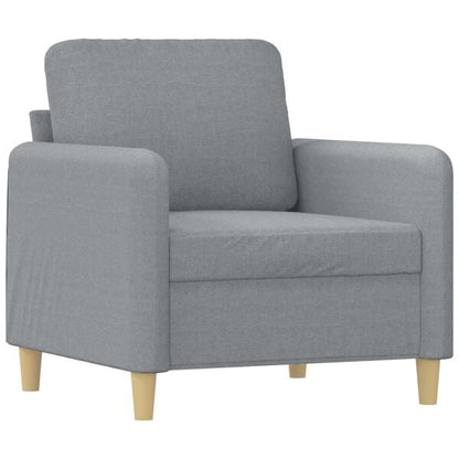 291203 - VIDA XL Kolltuk Divani Gri i Çelët 60 cm Pëlhurë