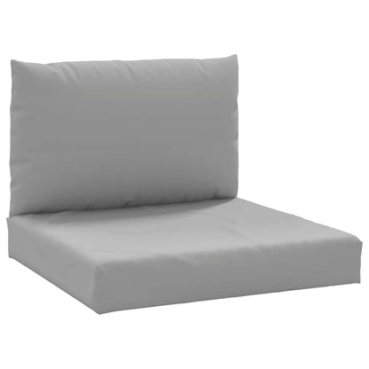 244679 - vidaXL Set Jastëkësh për Mobilje Paletash, 2 Copë, Gri, Pëlhurë Oxford