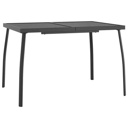 334160 - VidaXL Tavolinë Kopshti Antracit 110x80x72 cm Rrjetë Çeliku