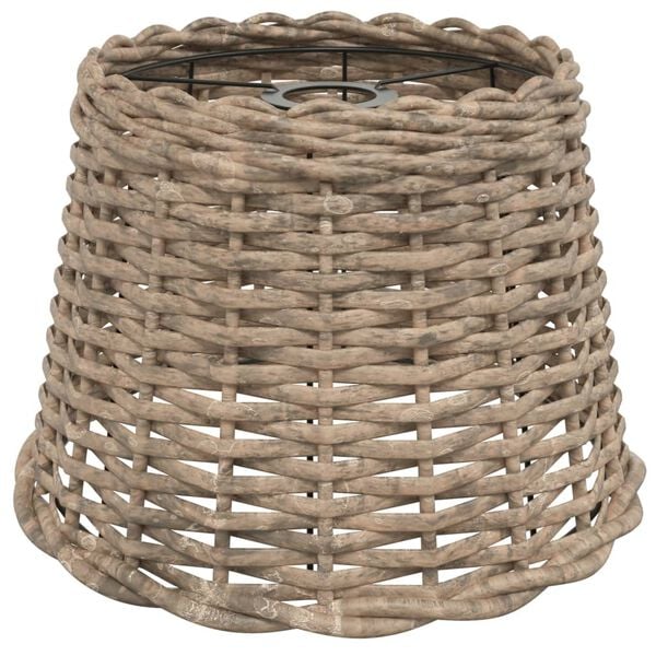 212473 - VIDAXL Abazhur Kafe Ø30x20 cm Ngjyrë Shelgu