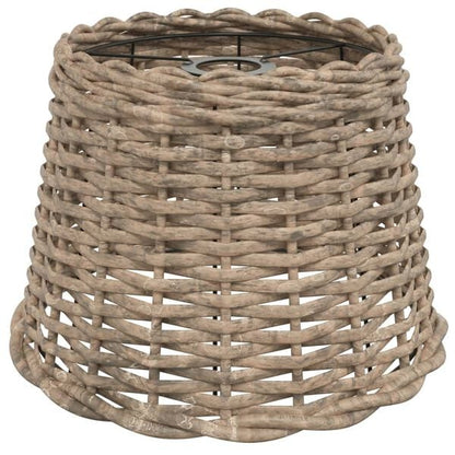 212473 - VIDAXL Abazhur Kafe Ø30x20 cm Ngjyrë Shelgu