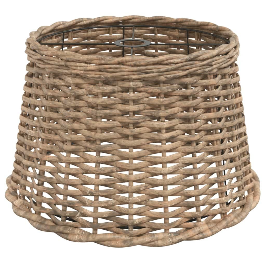 280242 - VIDAXL Llambë Tavani Ngjyrë Kafe Ø45x28 cm prej xunkthi