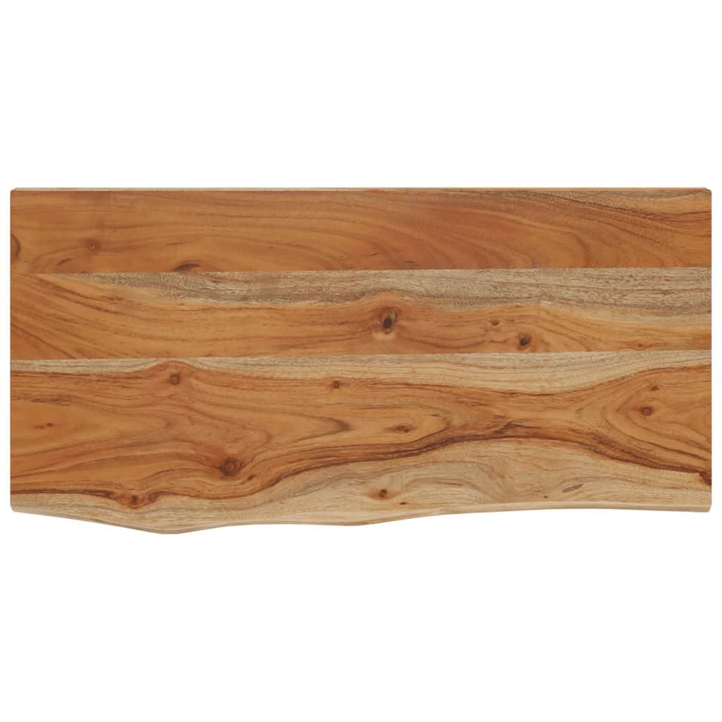 265234 - VIDAXL Raft Muri Drejtkëndor 40x20x2,5 cm me Dru Akazie me Skaje të Gjerë